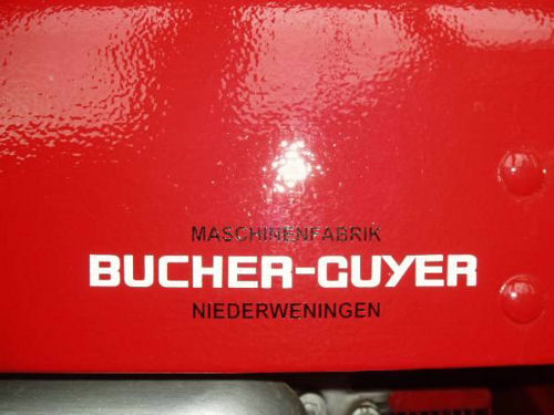 BUCHER-GUYER - Aufklebeschrift